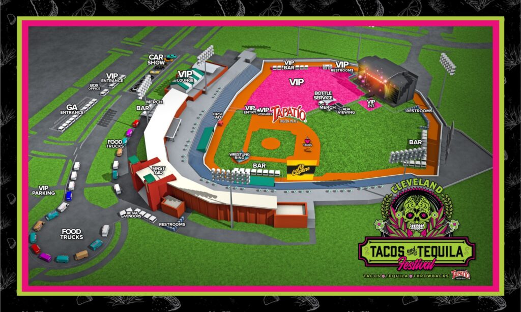 Tacos and Tequila Festival: Cleveland - Map