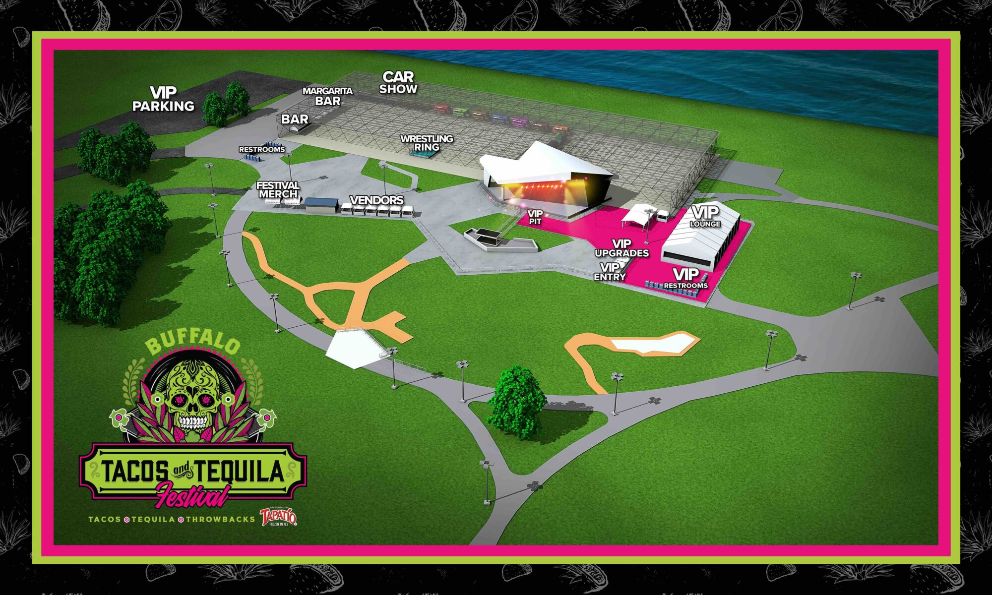Tacos and Tequila Festival: Buffalo Map
